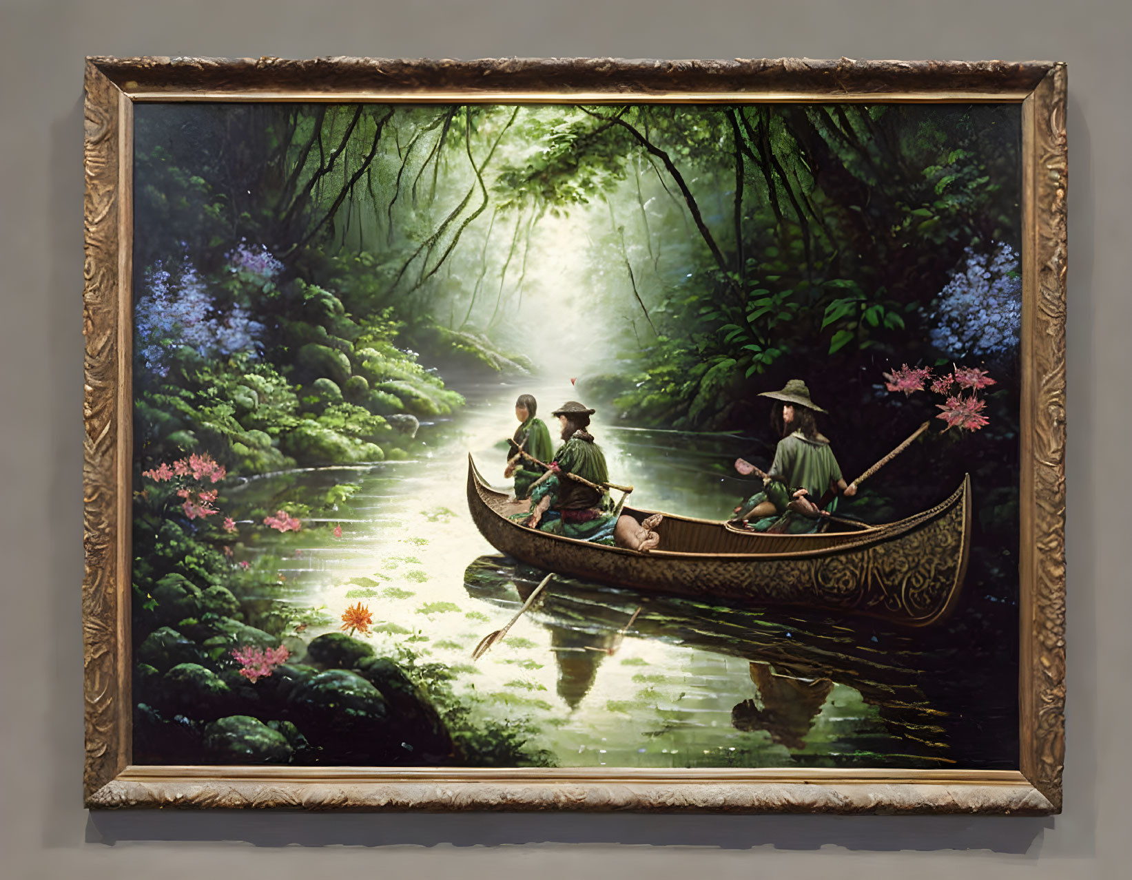 Framed Painting Of The Amazon Jungle