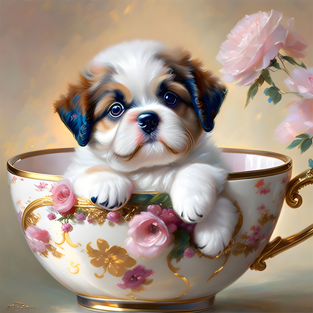 Puppy In A Teacup