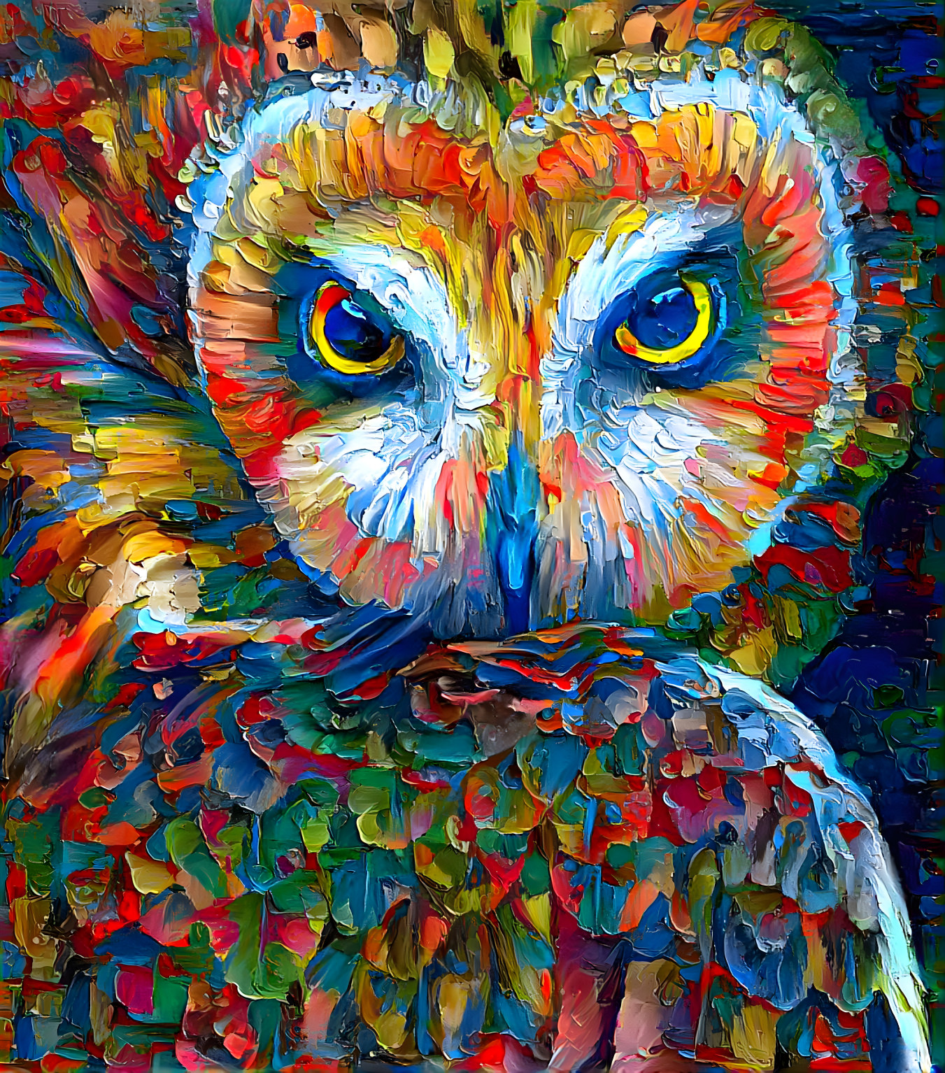 Owl Looking Over Shoulder