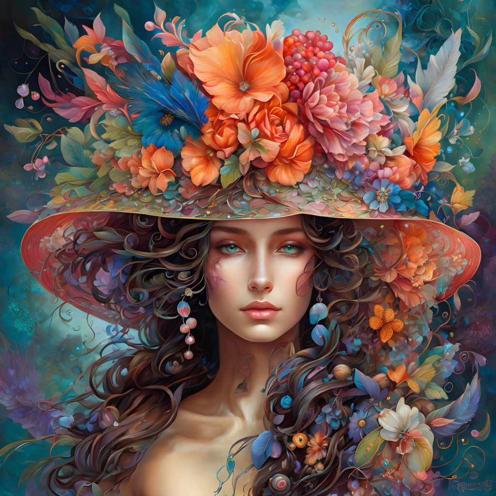 A Lady's Floral Hat