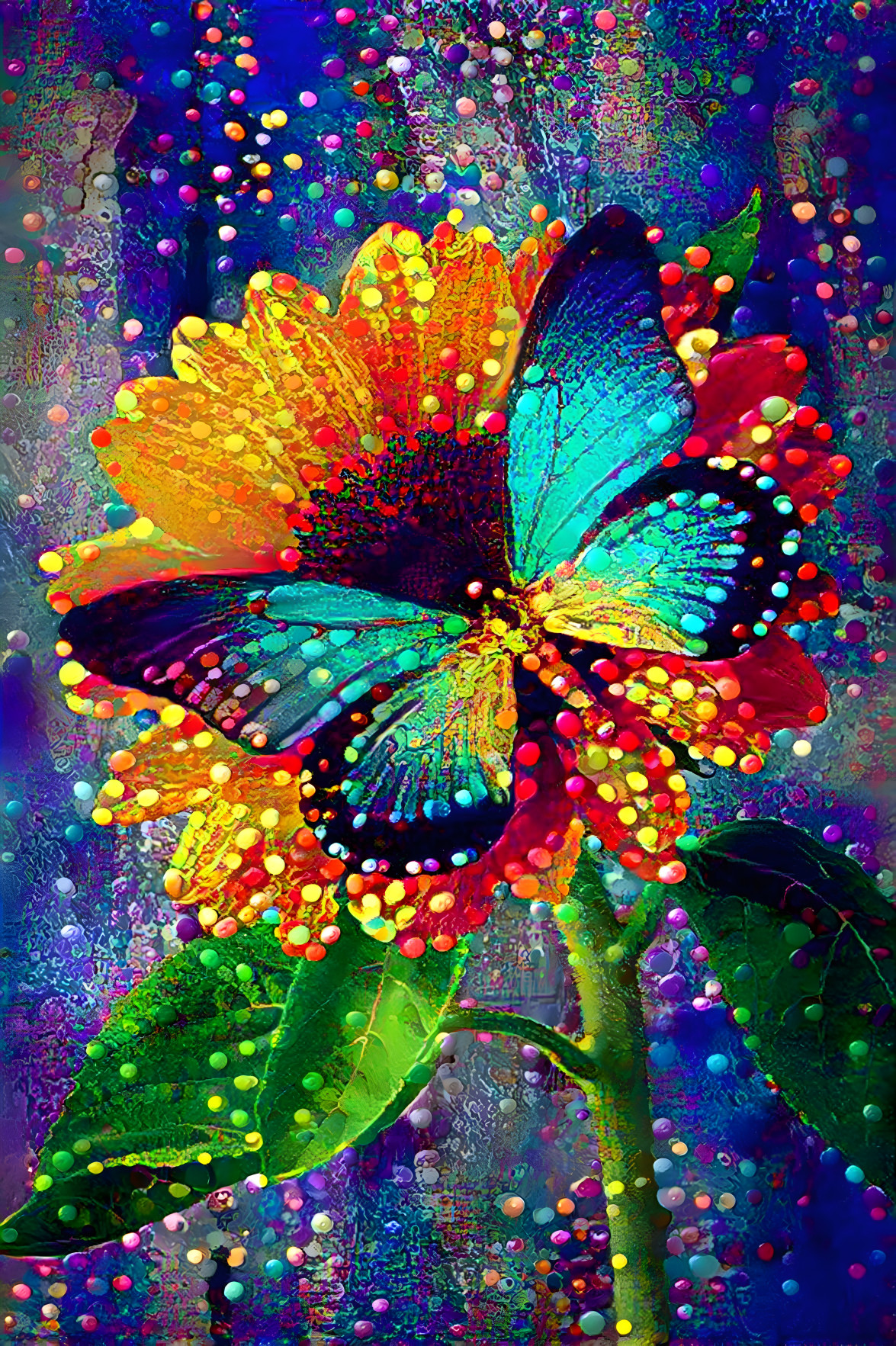 Butterfly On Sunflower