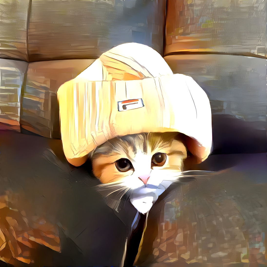 Kitty in the Cap