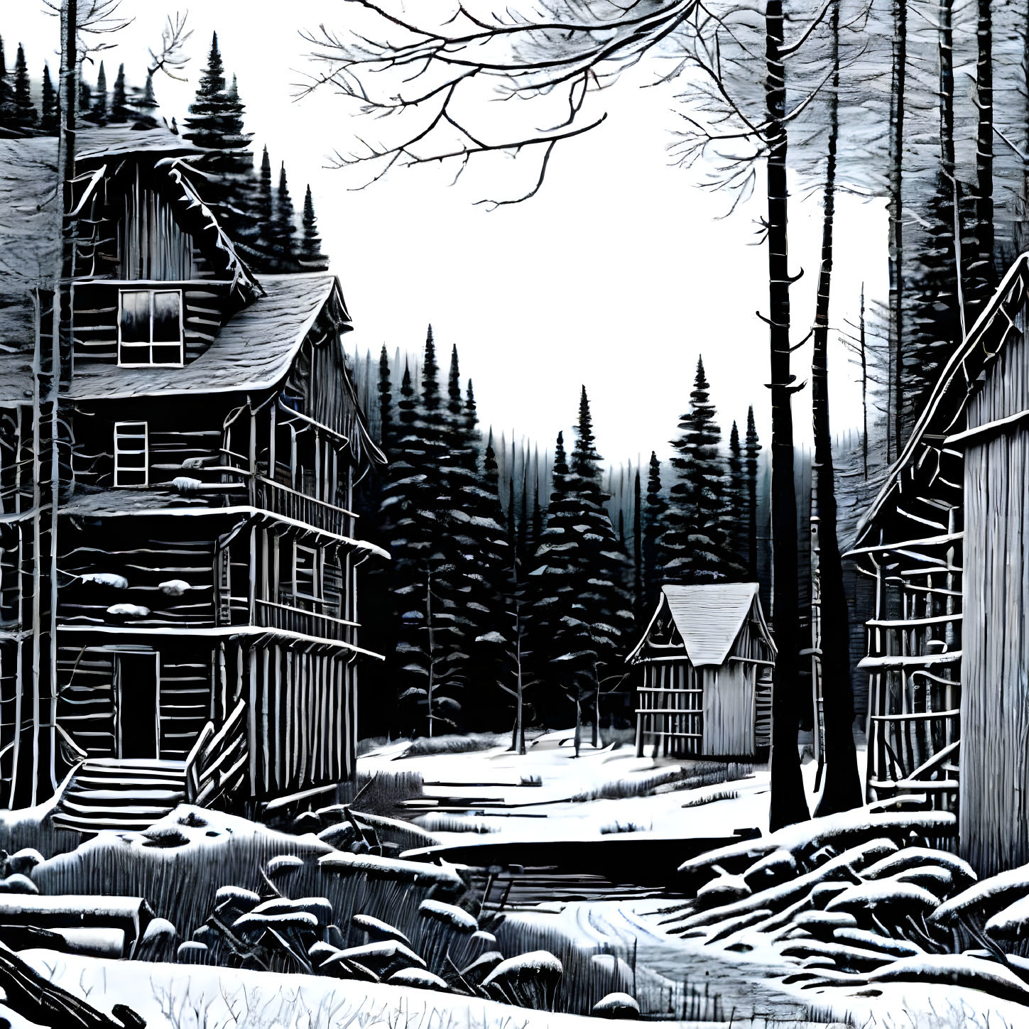 Winter at the Lumber Camp