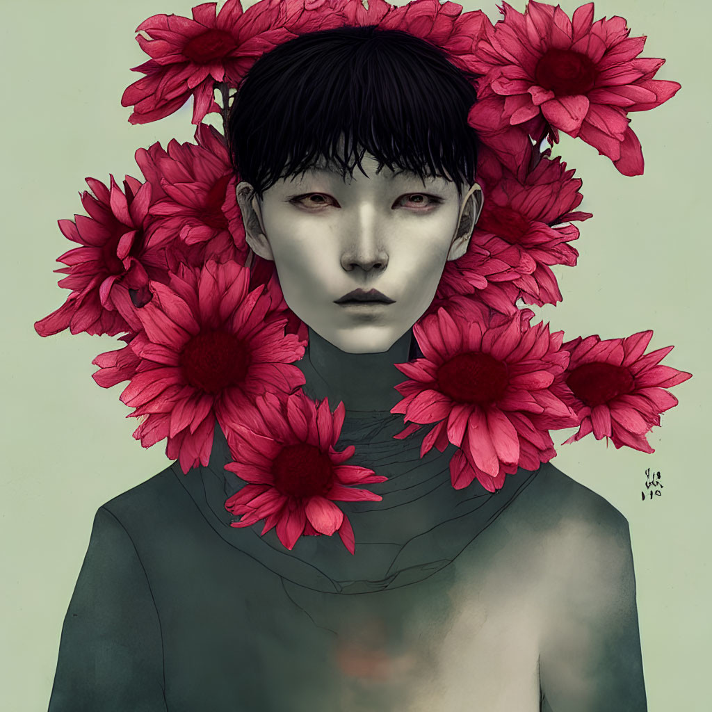 humans/flowers