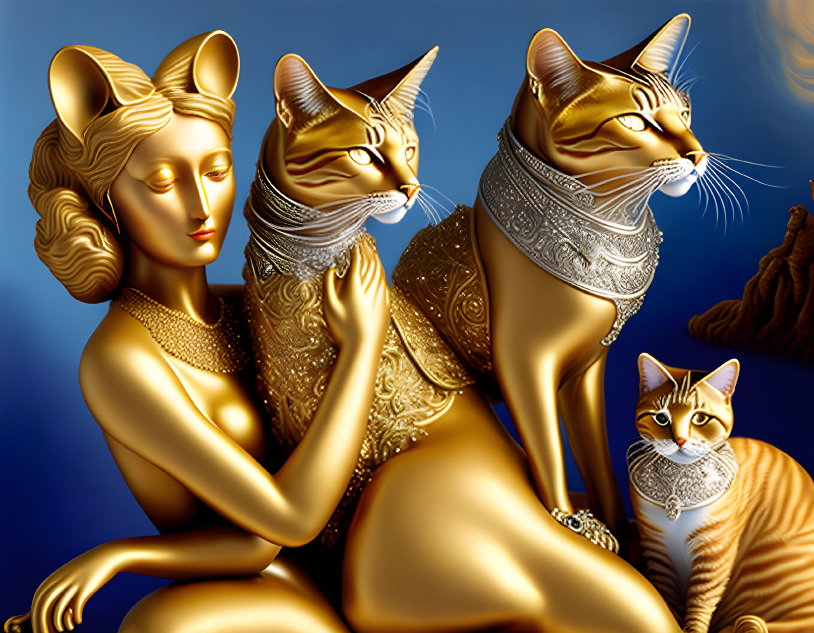 Cats of gold 