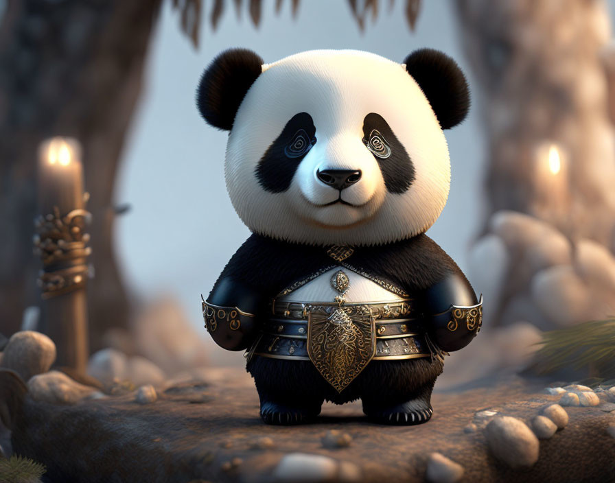 Cute Panda Viking