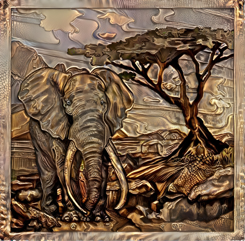 Elefante de bronce 