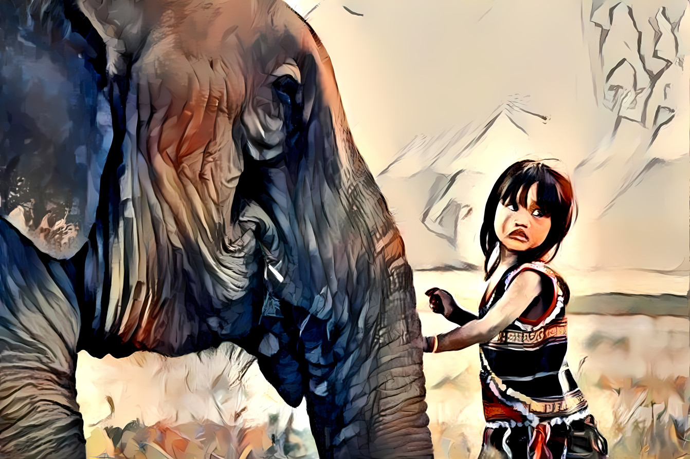 The child and the elephant