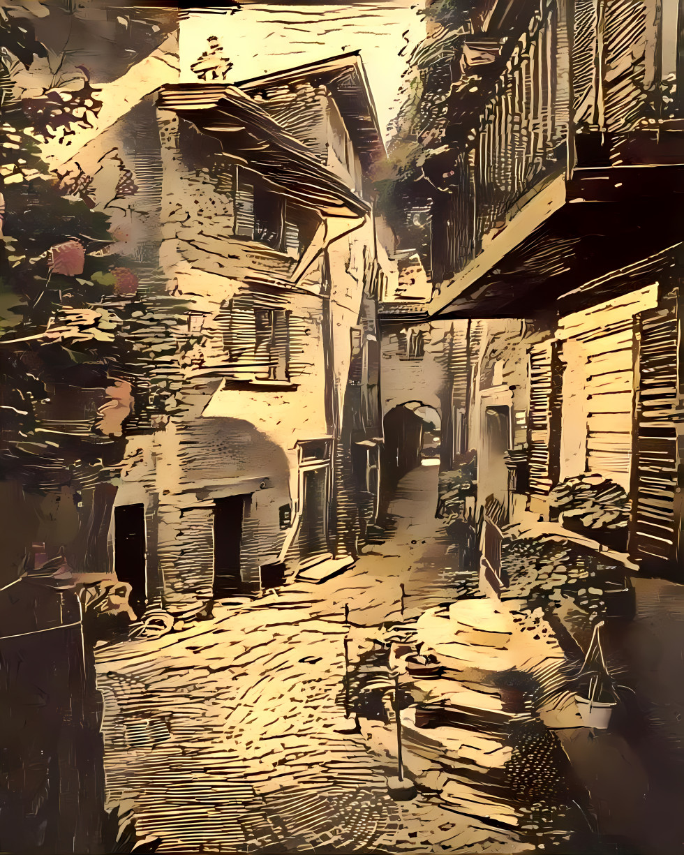 Italian village alley