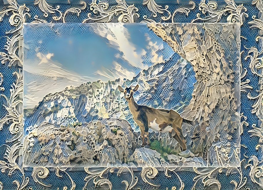 Chèvre dans la Montagne