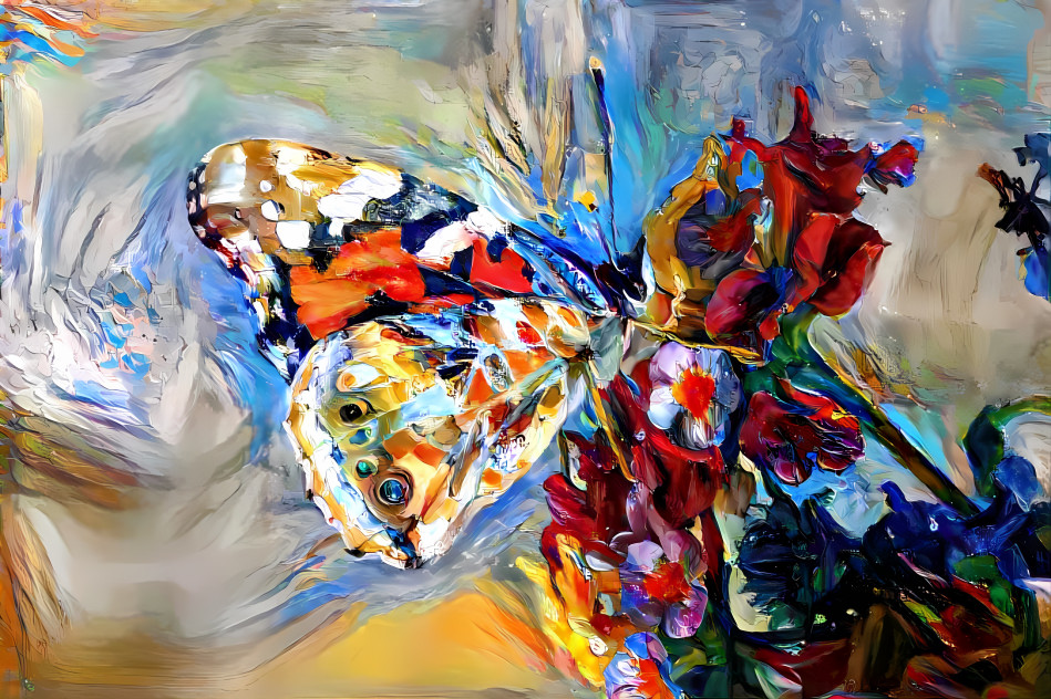 Vangooh paints a butterfly