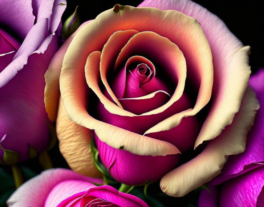 A rose magically beautiful