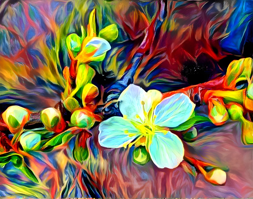 Fluorescent Plum Blossom 