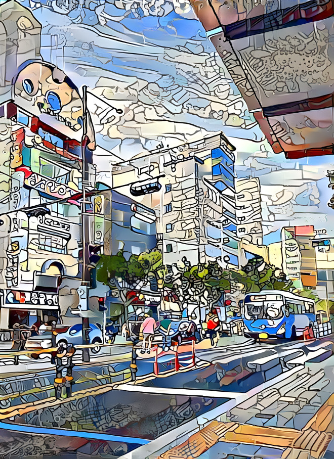 Street of Busan city in July 2022