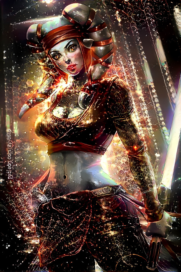 Galaxy female warrior  version 2