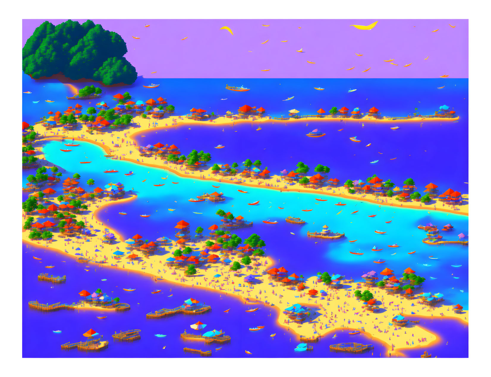 Pixel beach party 