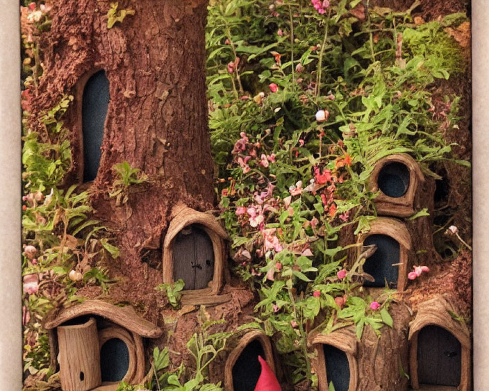 Miniature Fairy Garden: Woodland Houses, Gnome, Plants, Mushroom