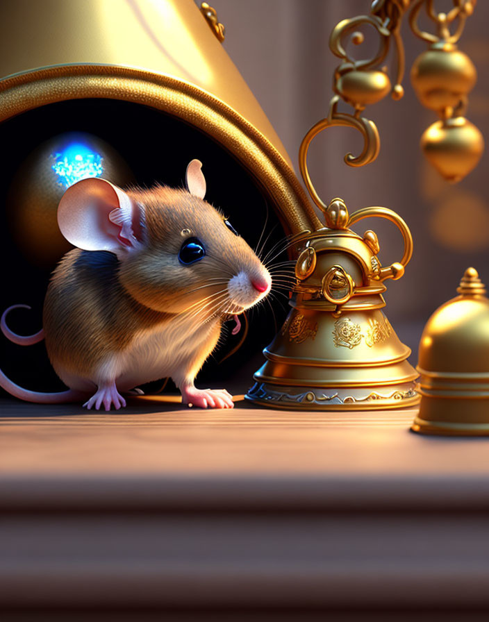 Mouse and his golden bell
