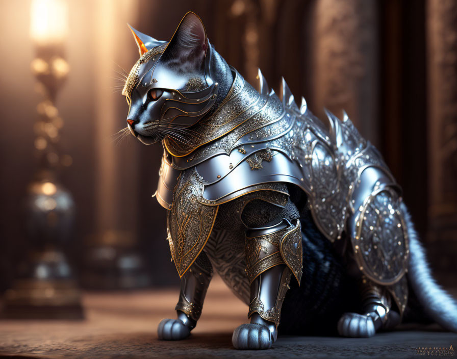 Cat in shining armor