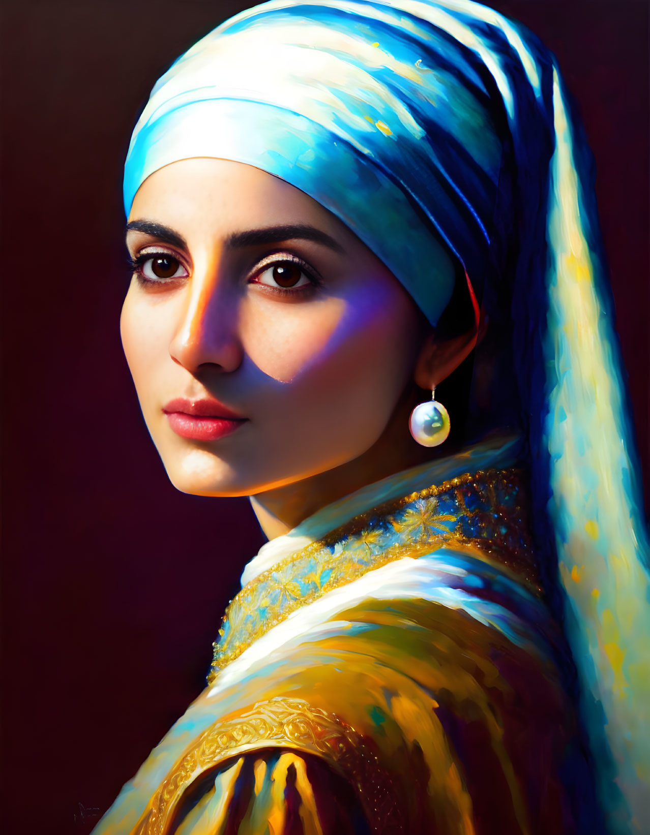 Persian Girl with a Pearl Earring