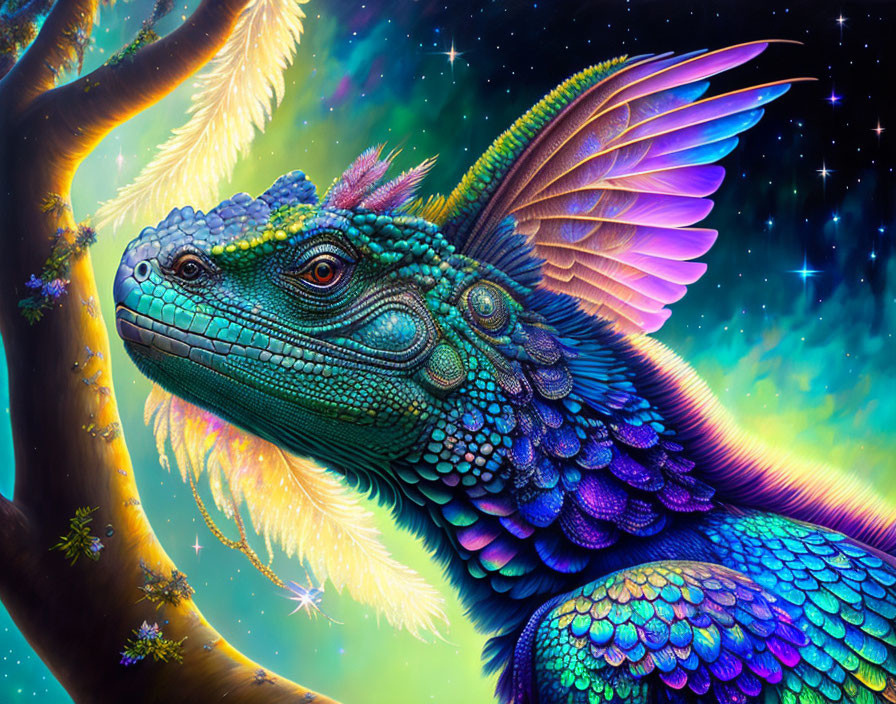 Griffin-Iguana-Peacock