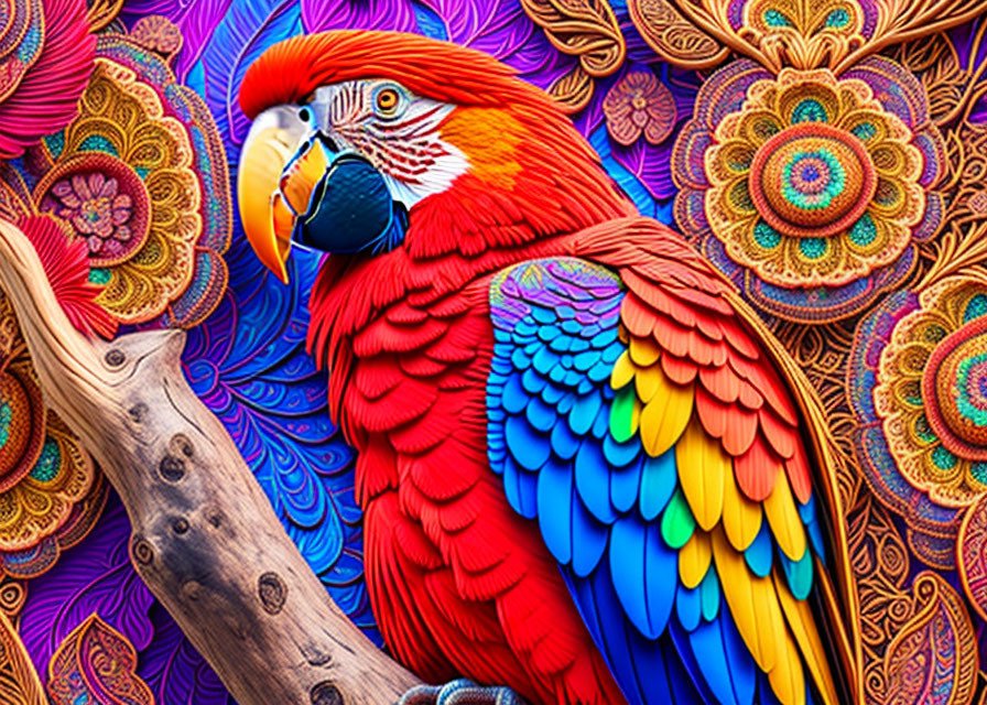 Psychedelic Parrot 