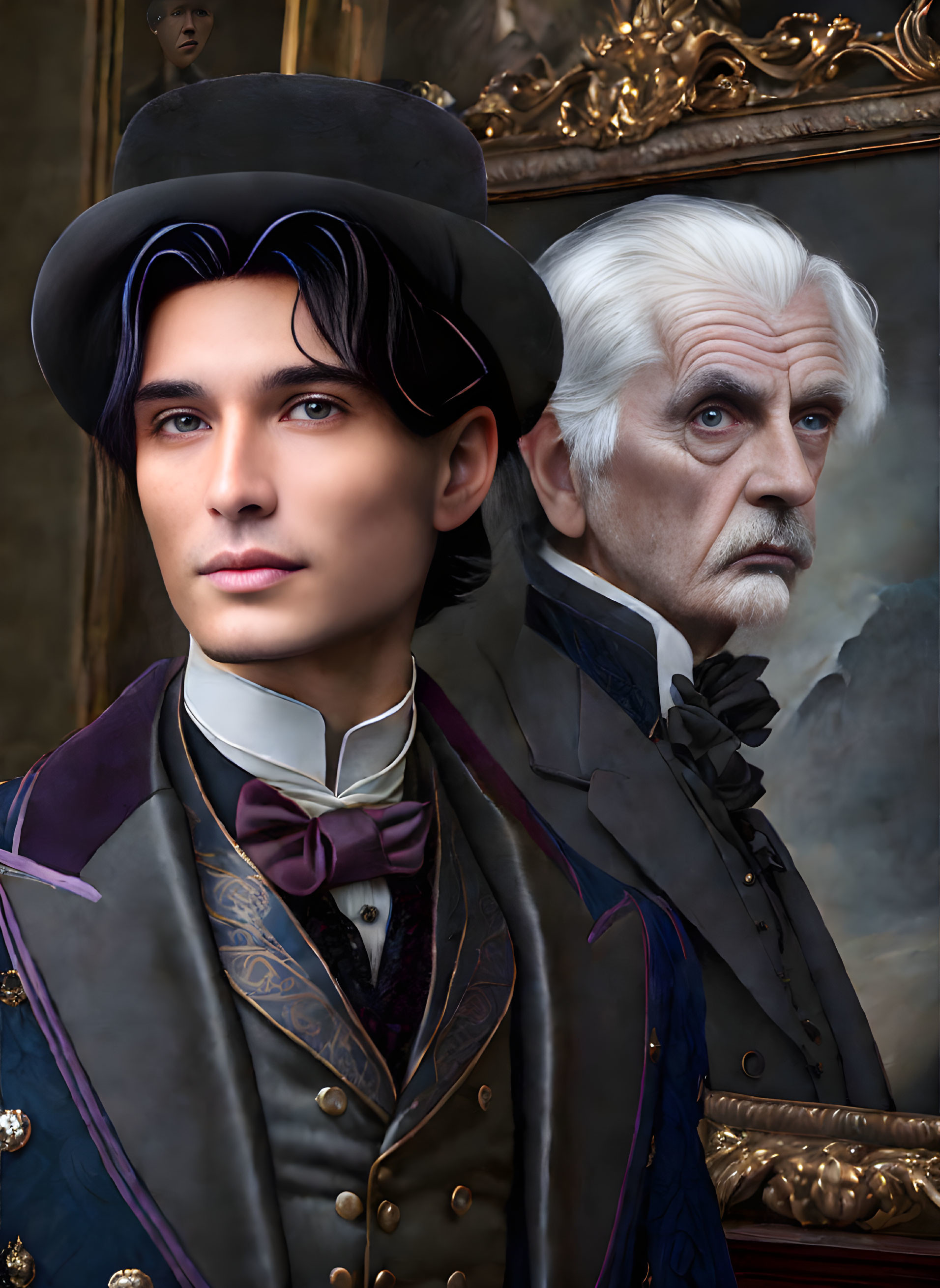 Dorian Gray and His Portrait 