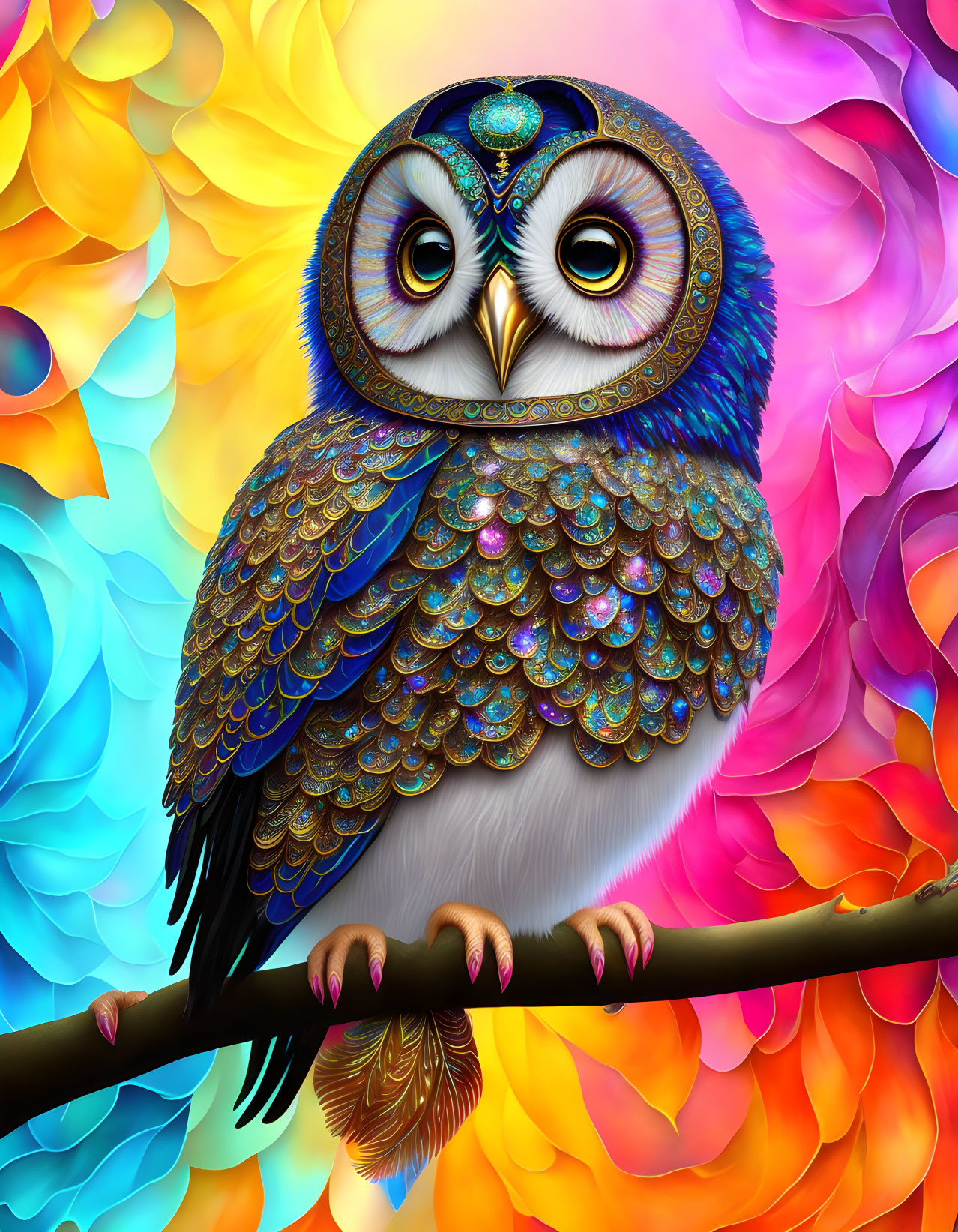 Bejeweled Owl