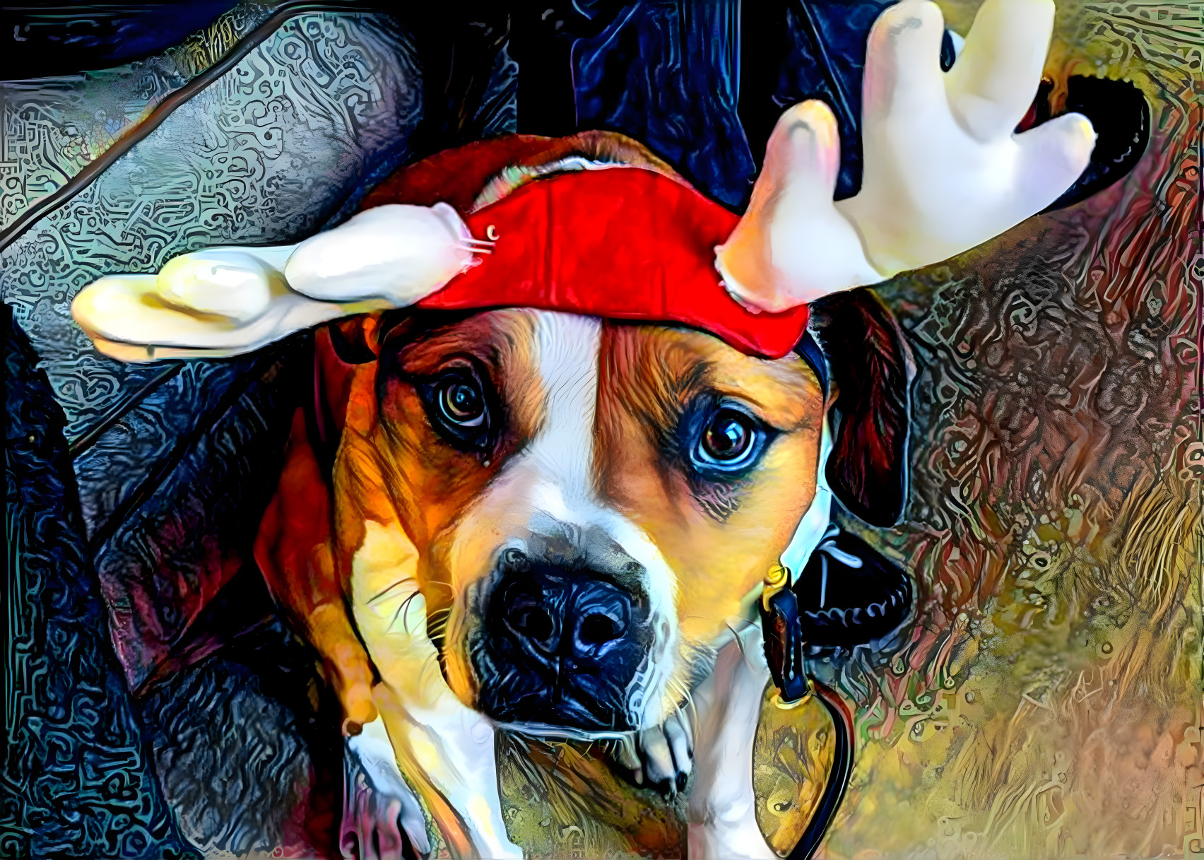 My Sister’s Dog Betty in Reindeer Drag [FHD]