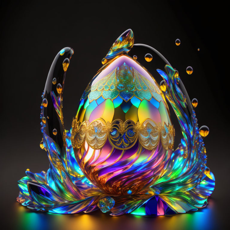 Decorative Glass Egg