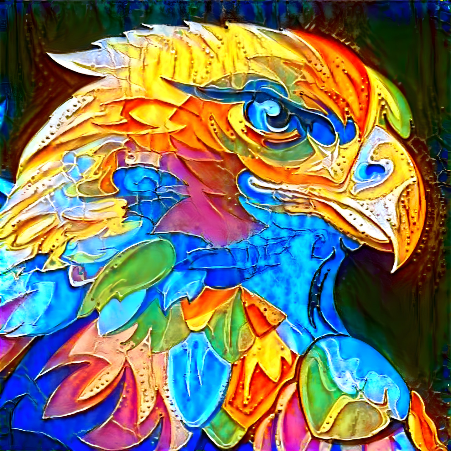 Stained Glass Eagle [FHD]