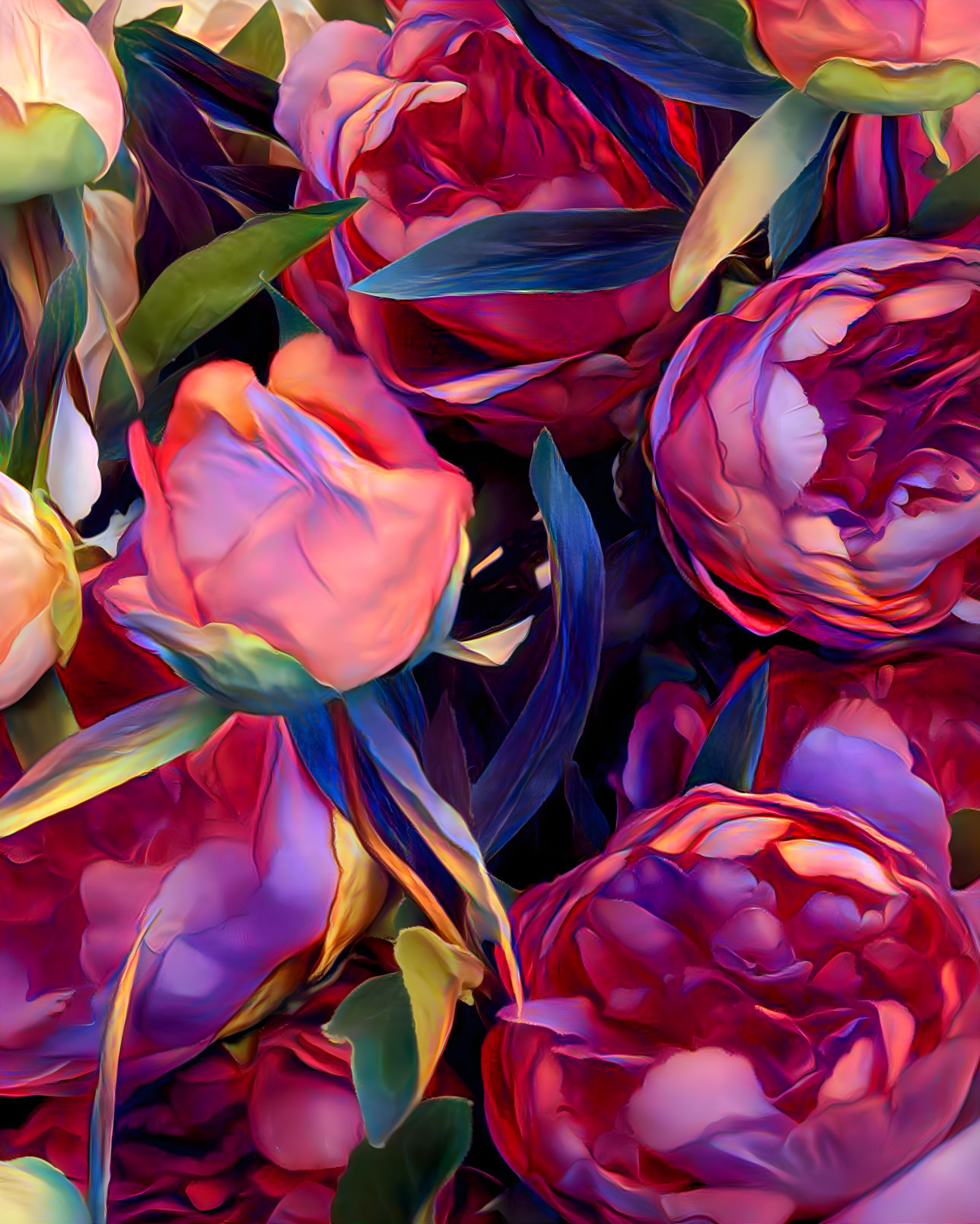 Colorful Peonies [FHD]