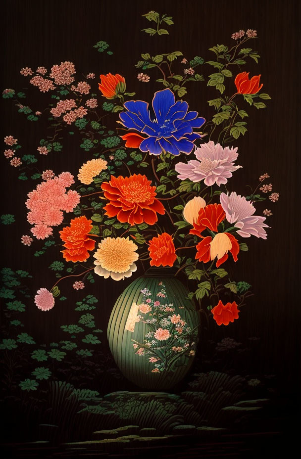 Elegant Vase with Spring Flowers