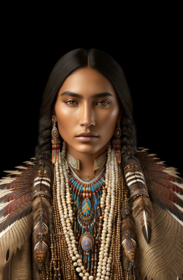 Beautiful Native American Woman