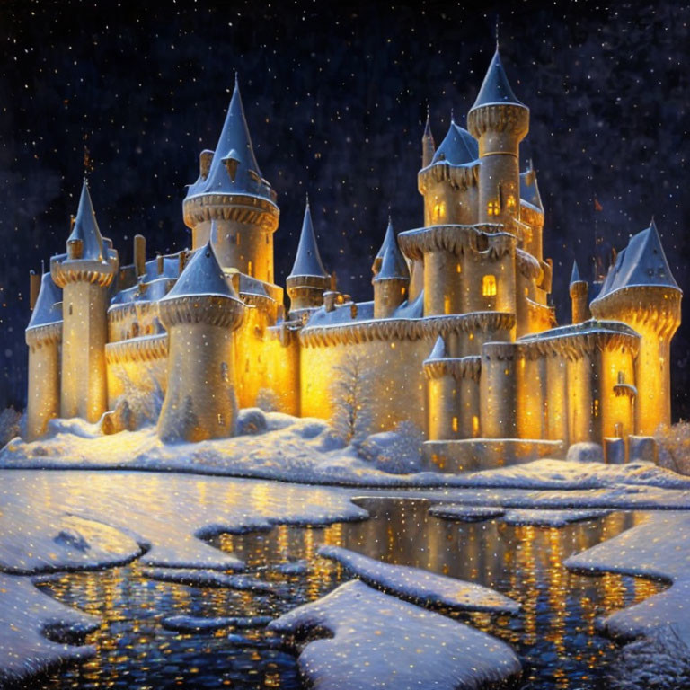 Illuminated Castle 