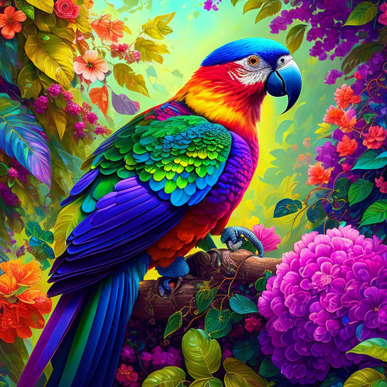 Rainbow Parrot 
