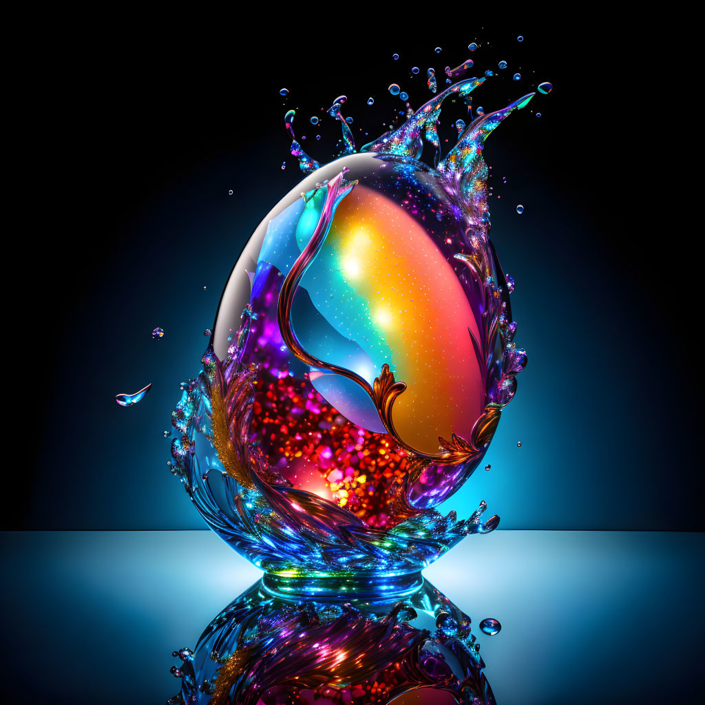 Glass Egg Splash 