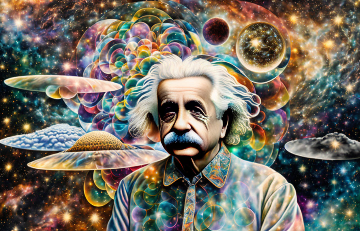 Psychedelic Albert Einstein