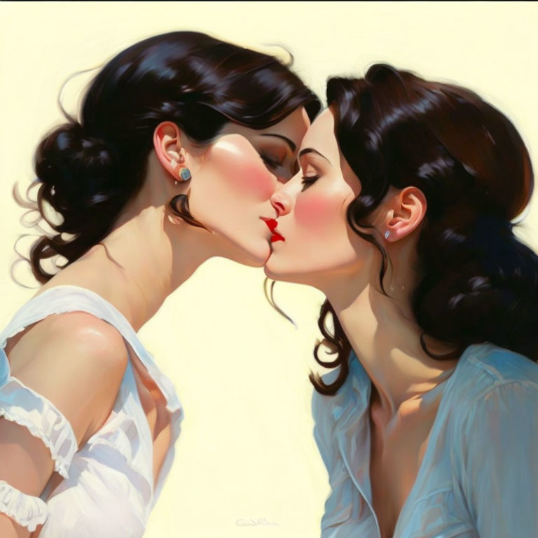 Girls Kissing