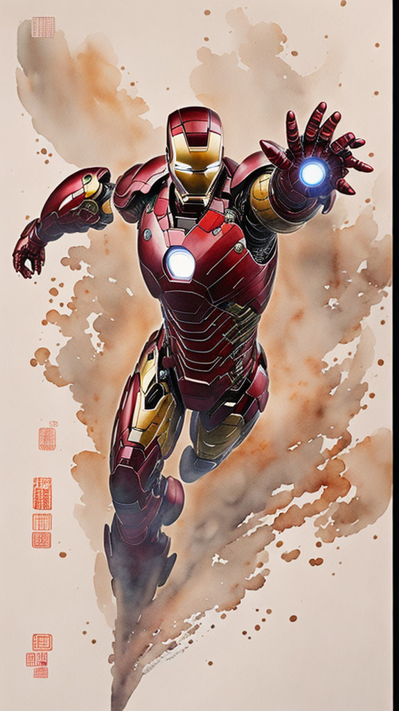 Iron Man Ink Painting