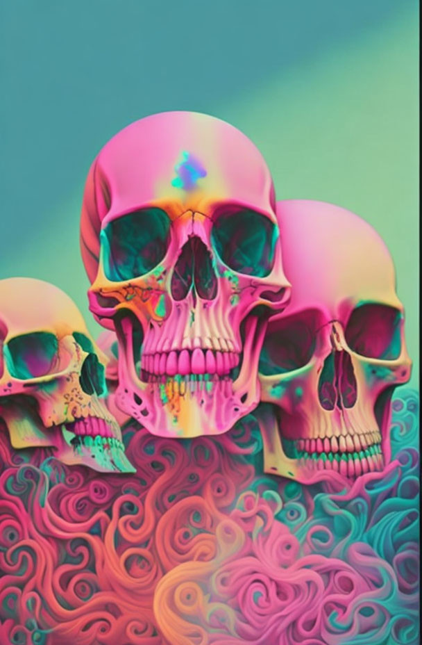 Psychedelic Skulls