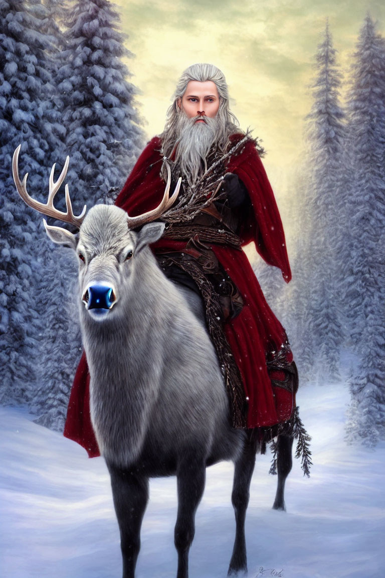 Santa gets the reindeer back in shape for season.
