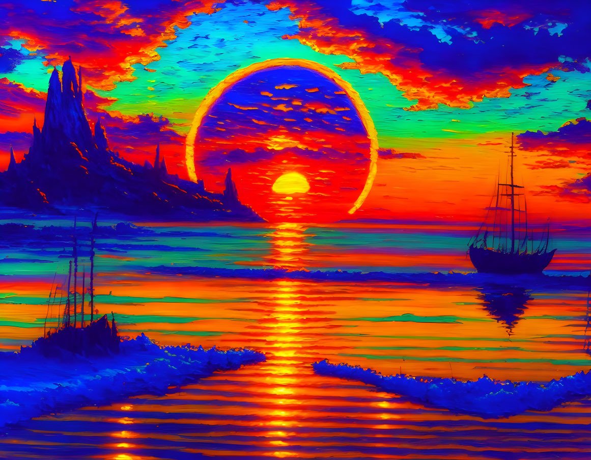 mystical sunset