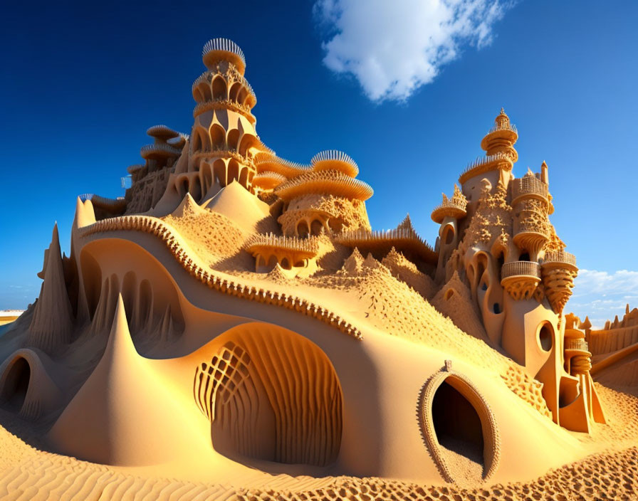 Gaudi sand castle