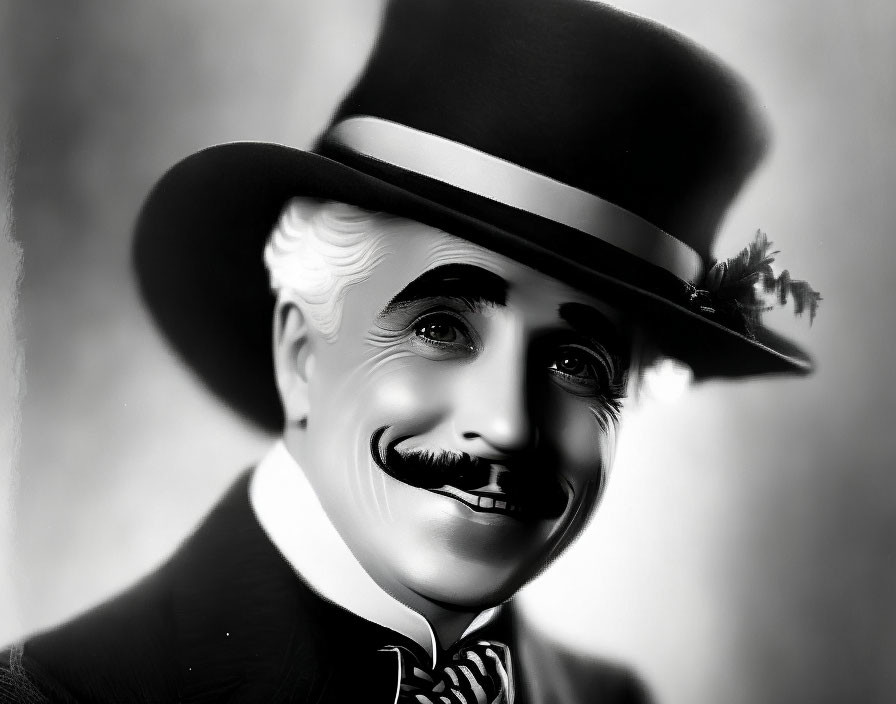 Charlie Chaplin by Man Ray
