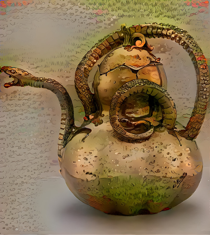 Snake teapot