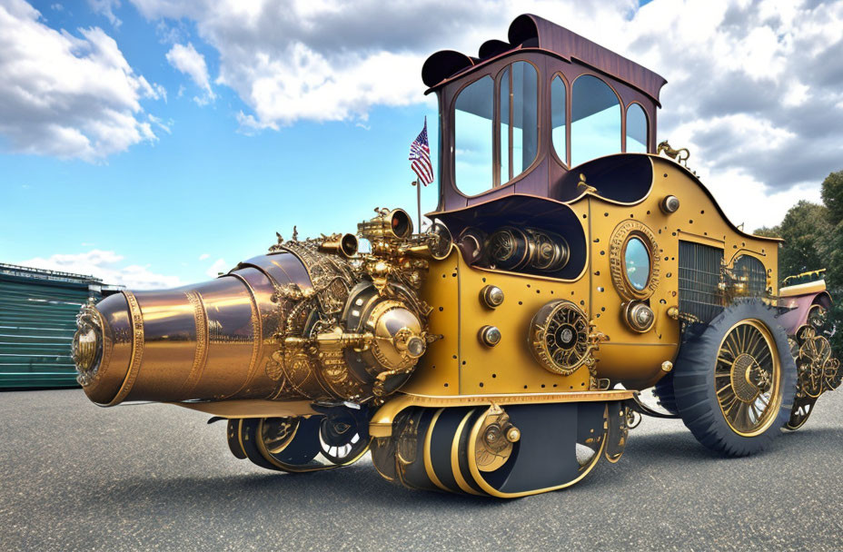  Steampunk steamroller
