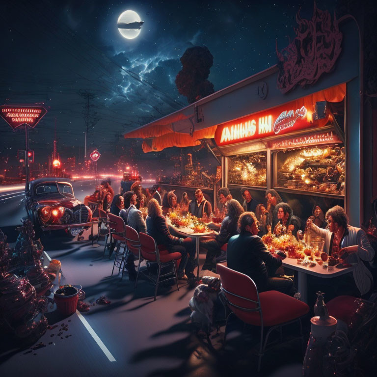  All-night diner on the highway to Hell